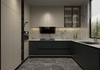  Armoire de cuisine armoire de cuisine en PVC moderne 