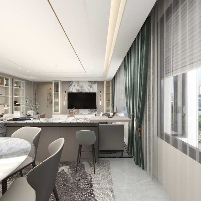 Armoire à télévision blanche de luxe légère moderne