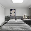Espace de rangement moderne schéma blanc grande chambre