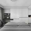 Espace de rangement moderne schéma blanc grande chambre