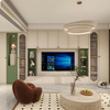 Espace de maison de style minimaliste français