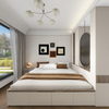 White French Style grande garde-robe d'espace de rangement