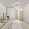 Chambre à coucher de style minimaliste armoire durable