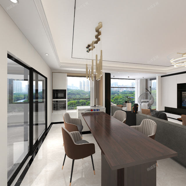 Grand salon à plat classique salon personnalisable