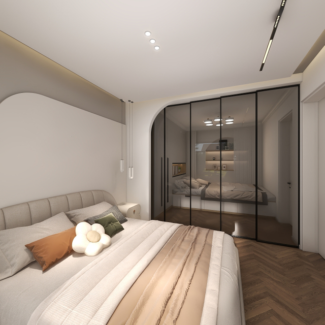 Chambre à arc de garde-robe blanche chambre de conception