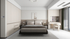 Schéma léger chambre minimaliste