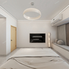 Chambre à coucher de style minimaliste armoire durable