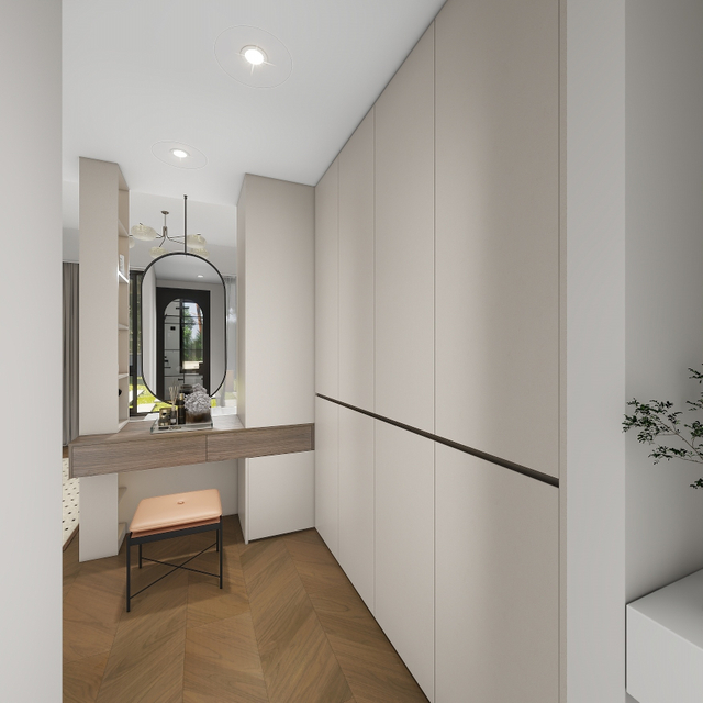 White French Style grande garde-robe d'espace de rangement