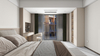 Schéma léger chambre minimaliste