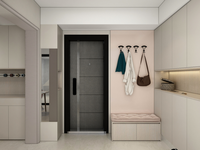 Conception d'épissage des portes intérieures passe-haut